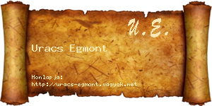 Uracs Egmont névjegykártya